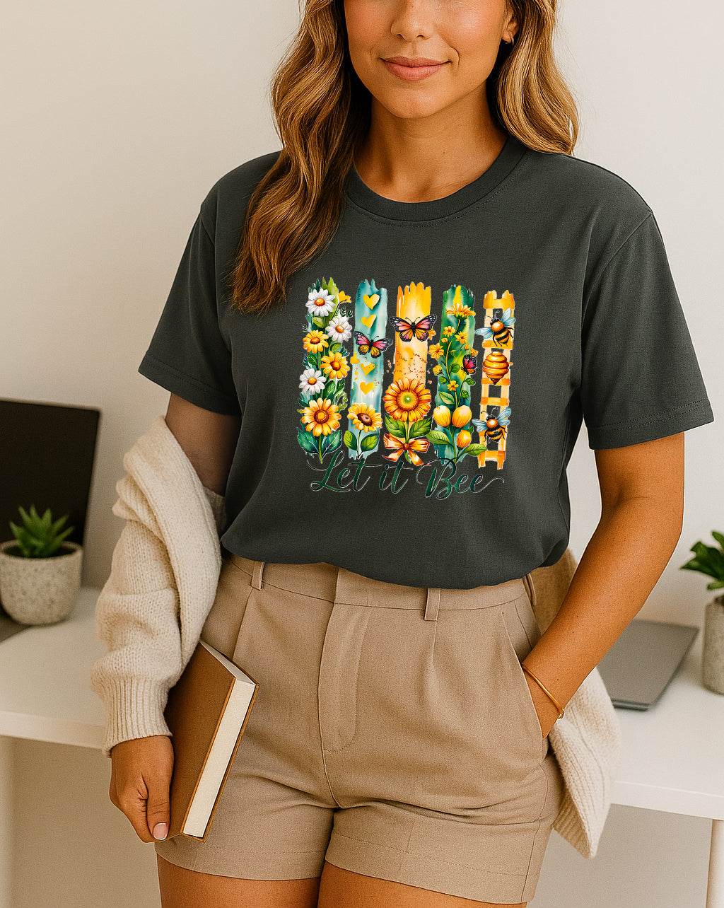 Let It Bee Floral Tee