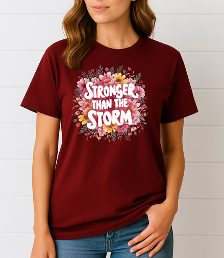 Stronger Than the Storm Floral Tee