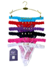 Custom Name Floral Lace Thong with personalized lettering on delicate floral lace waistband – unique custom lingerie gift.