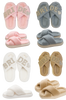 Set of slippers with 'Bride' text in various colors on a white background