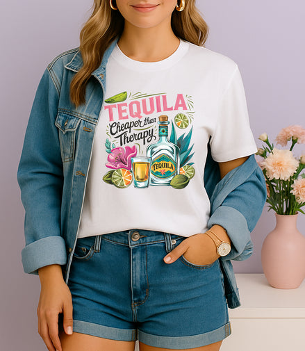 Tequila Cheaper Than Therapy Tee